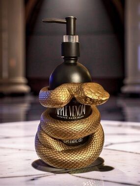 asquith & somerset NWT Apple Venom Scented Hand Wash Black Gothic Gold Snake